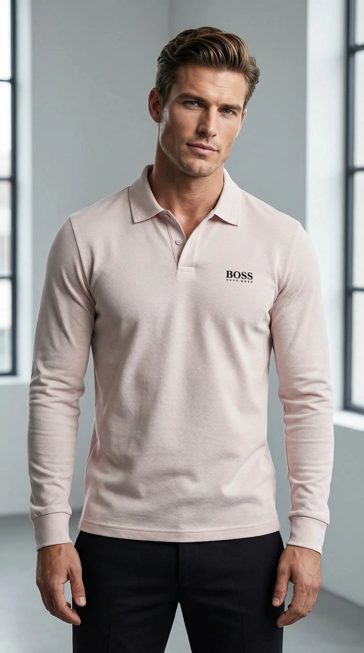 Long-Sleeve Polo Shirt