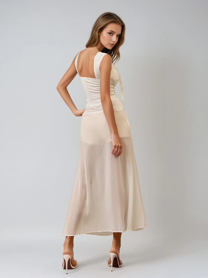 Gryen Lace Pleat Skirt Set