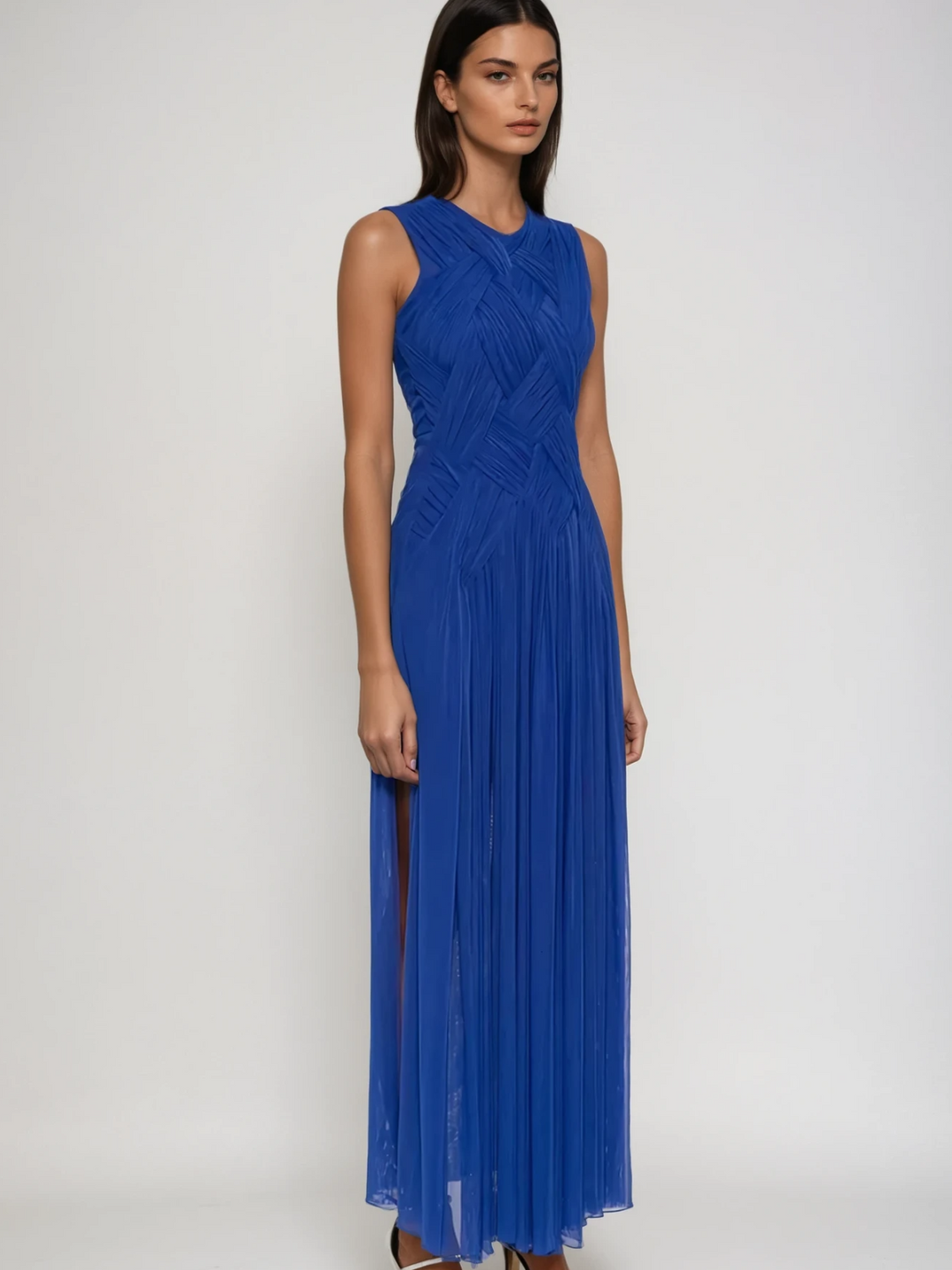 Lindiwe Sleeveless Weave Maxi Dress