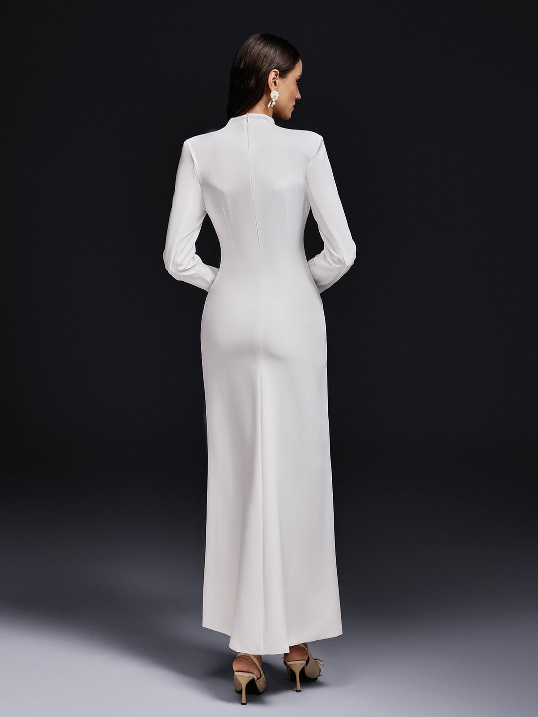 Ogbe Long Sleeve Split Maxi Dress