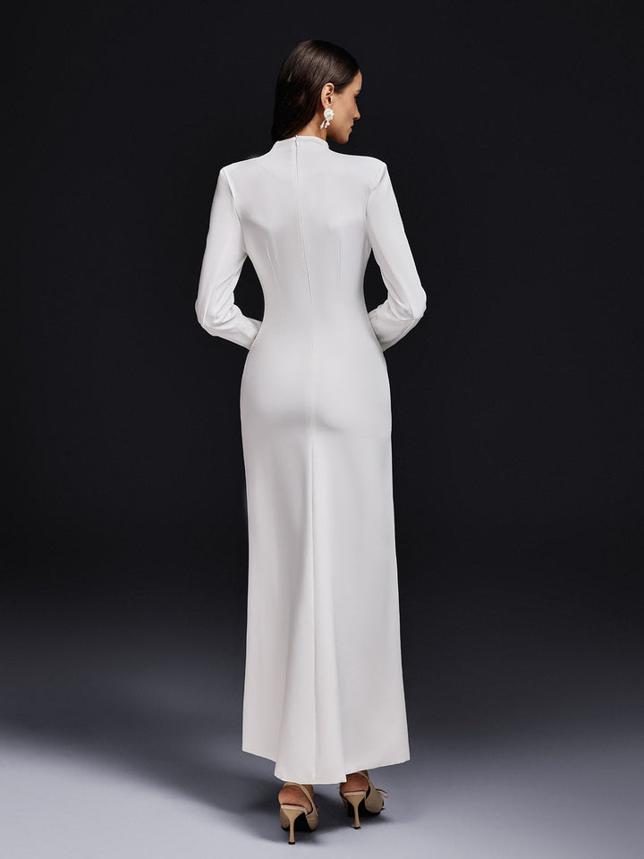 Ogbe Long Sleeve Split Maxi Dress