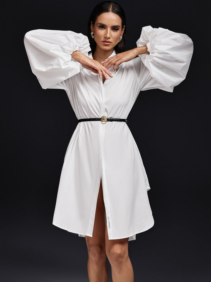 Ojai Bubble Sleeve Midi Dress