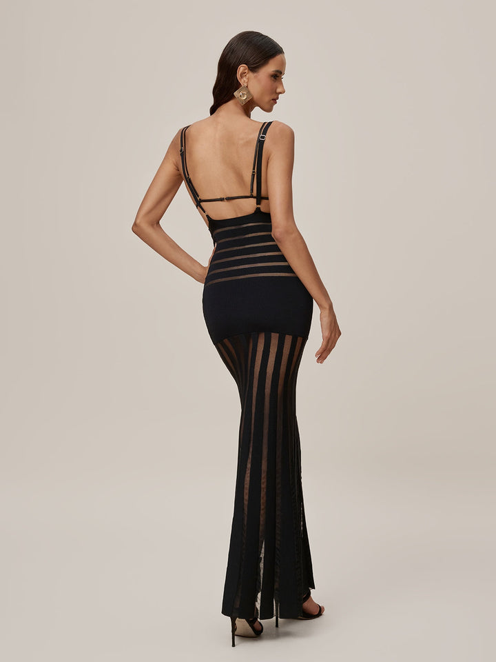 Onaona Plunge Neck Dress Set