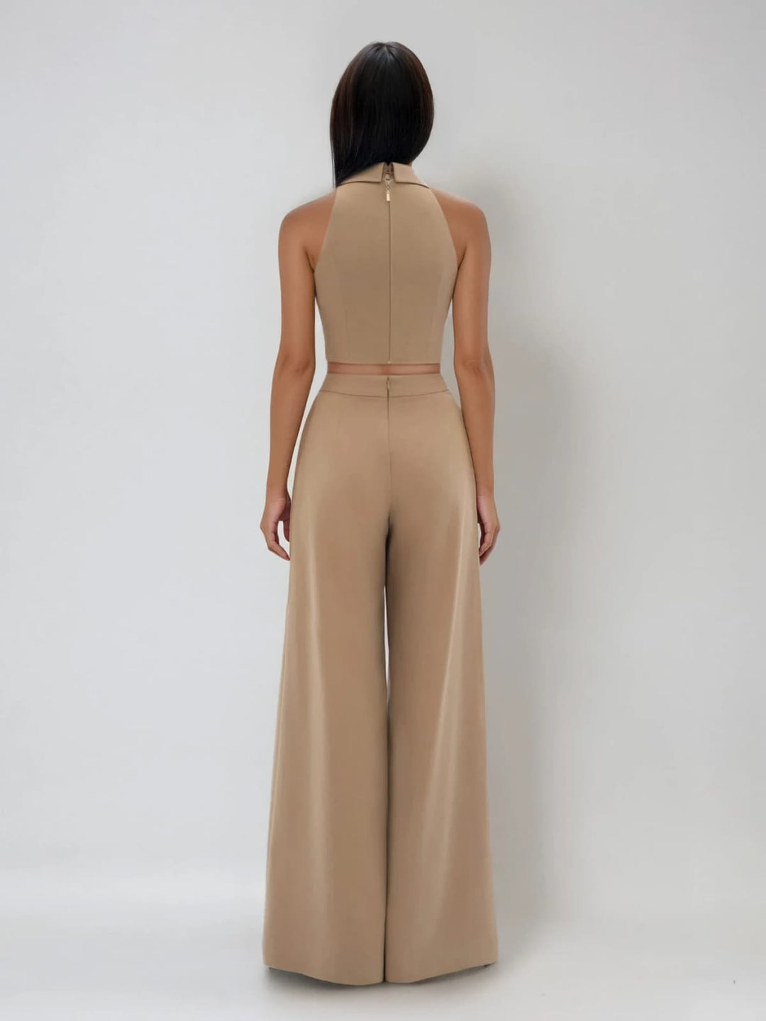 Pacino Folded Collar Pants Set