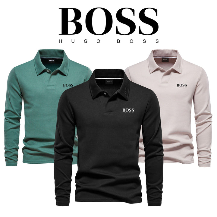 Long-Sleeve Polo Shirt